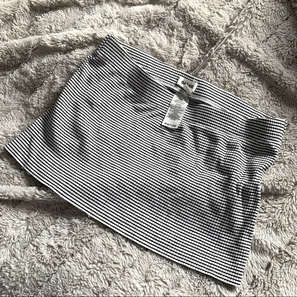 GARAGE Striped Tube Top